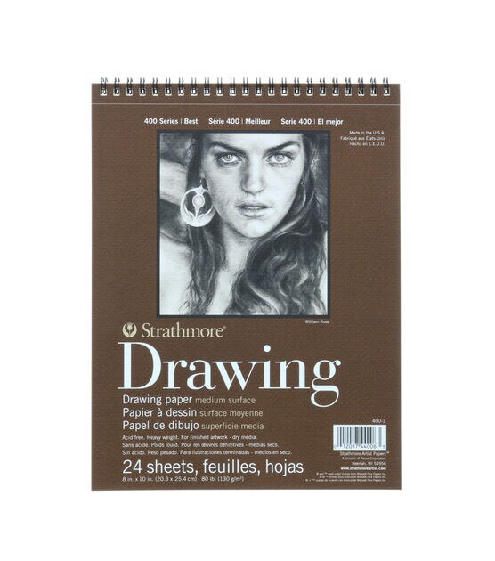 Strathmore 400 Series 24 Sheets 8''x10'' Drawing Pad