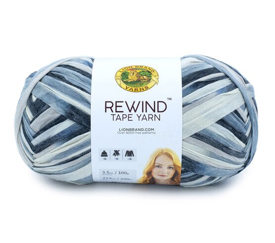 Lion Brand Rewind Tape 219yds Bulky Polyester Yarn, , hi-res, image 1