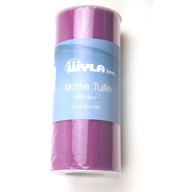 6"x25yds Matte Tulle Spools, , hi-res, image 1