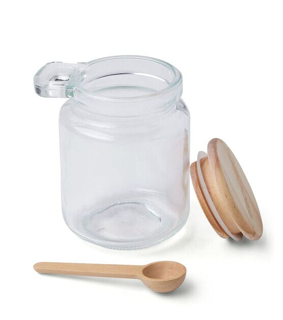 Set of 2 Glass Jars With Wooden Spoons BOXED -  Singapore