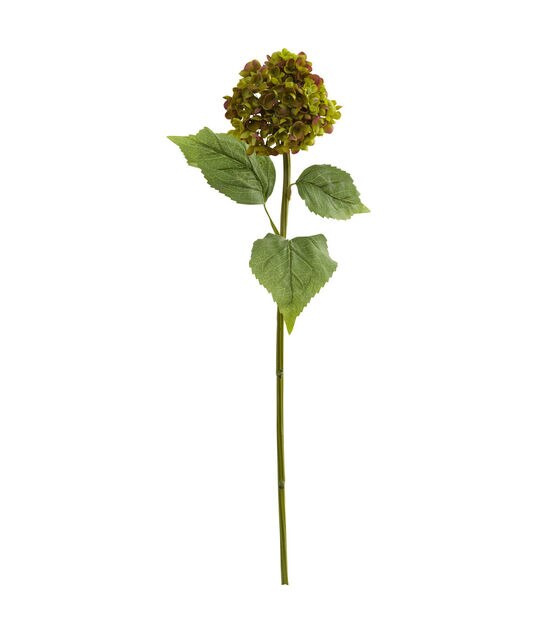 Nearly Natural 30" Green Hydrangea Artificial Flower 4ct