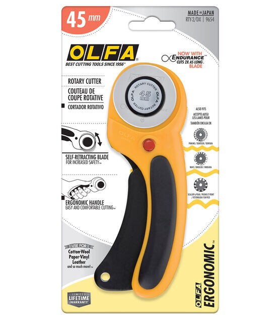 OLFA Rotary Cutter 1706-A for cutting fabric in stock