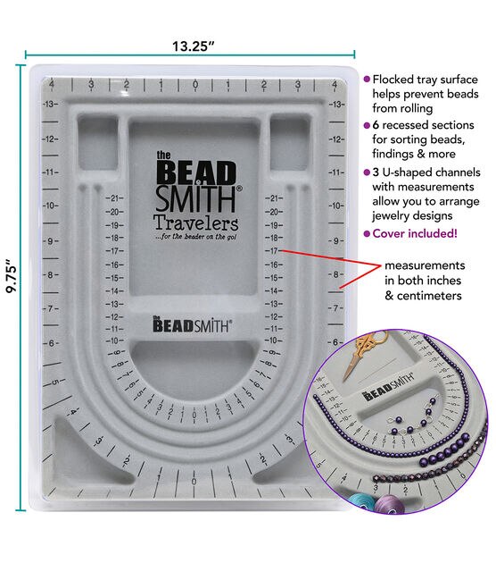 Beadsmith Bead Board, 3-28″, U-Channel