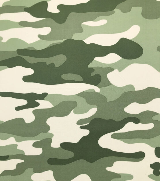 Camo Jersey Knit Fabric