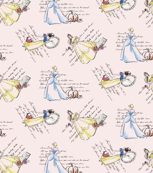 Pooh Piglet Sweet Rainbow Cotton Fabric