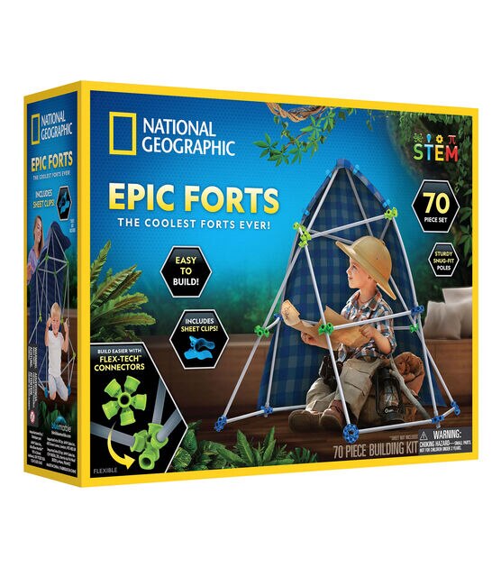 National Geographic 14.5 Epic Forts Building Kit 70pc