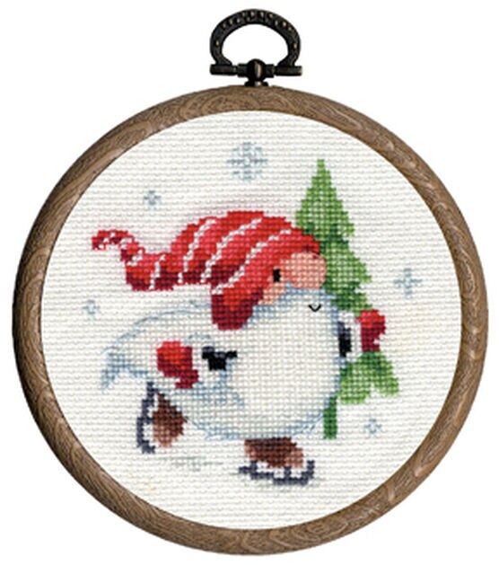 Design Works 8ct Gnomes Cross Stitch Ornaments Embroidery Kit