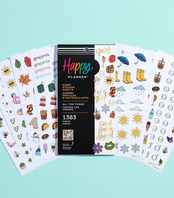 1383pc All the Things Happy Planner Stickers, , hi-res, image 9