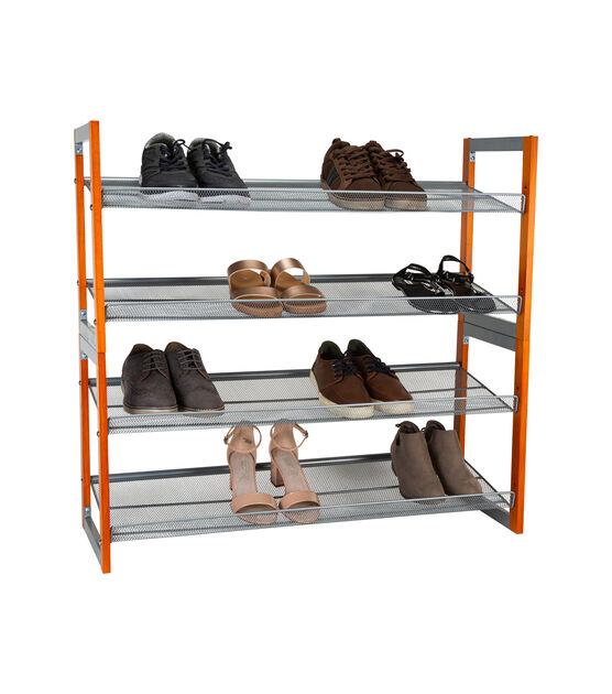 Yescom 9 Tiers Metal Shoe Rack 42 Pairs Shoe Organizer Shelf