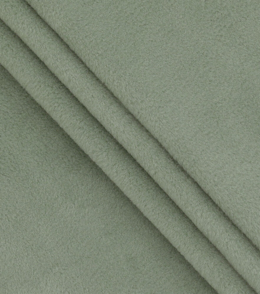 Luxe Fleece Fabric Solids, Sage Green, swatch, image 12