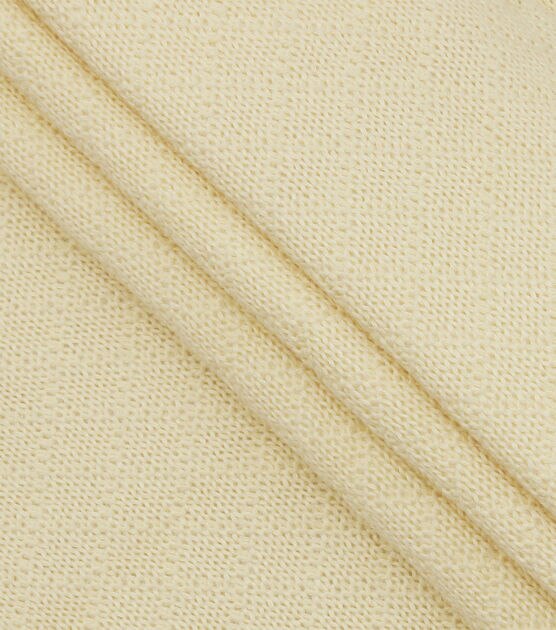 Ivory Knit Back Nursery Sherpa Fabric, , hi-res, image 3