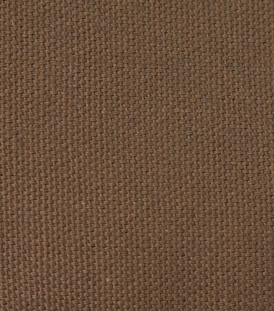 Duck Canvas Fabric, Classic Brown, swatch