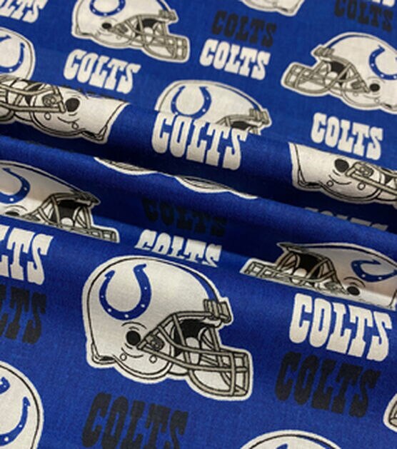 Fabric Traditions Indianapolis Colts Cotton Fabric Helmet Logo, , hi-res, image 3