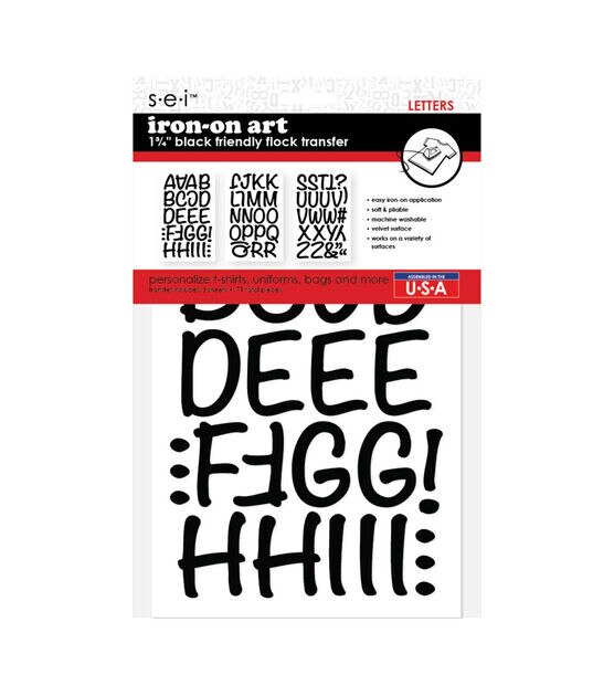 Dritz Iron-On Letters 3/4 inch Cooper-Black