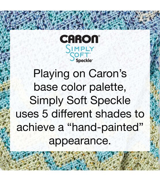 Caron 6oz Medium Weight Acrylic Simply Soft Freckles Stripe Yarn
