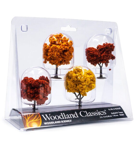 Woodland Scenics 2" to 3" Autumn Trees 4ct