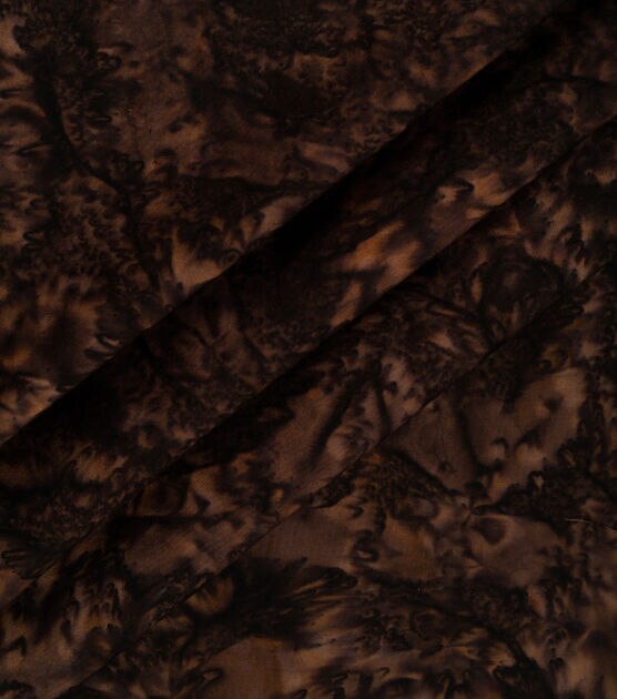 Dark Brown Tonal Batik Cotton Fabric, , hi-res, image 3