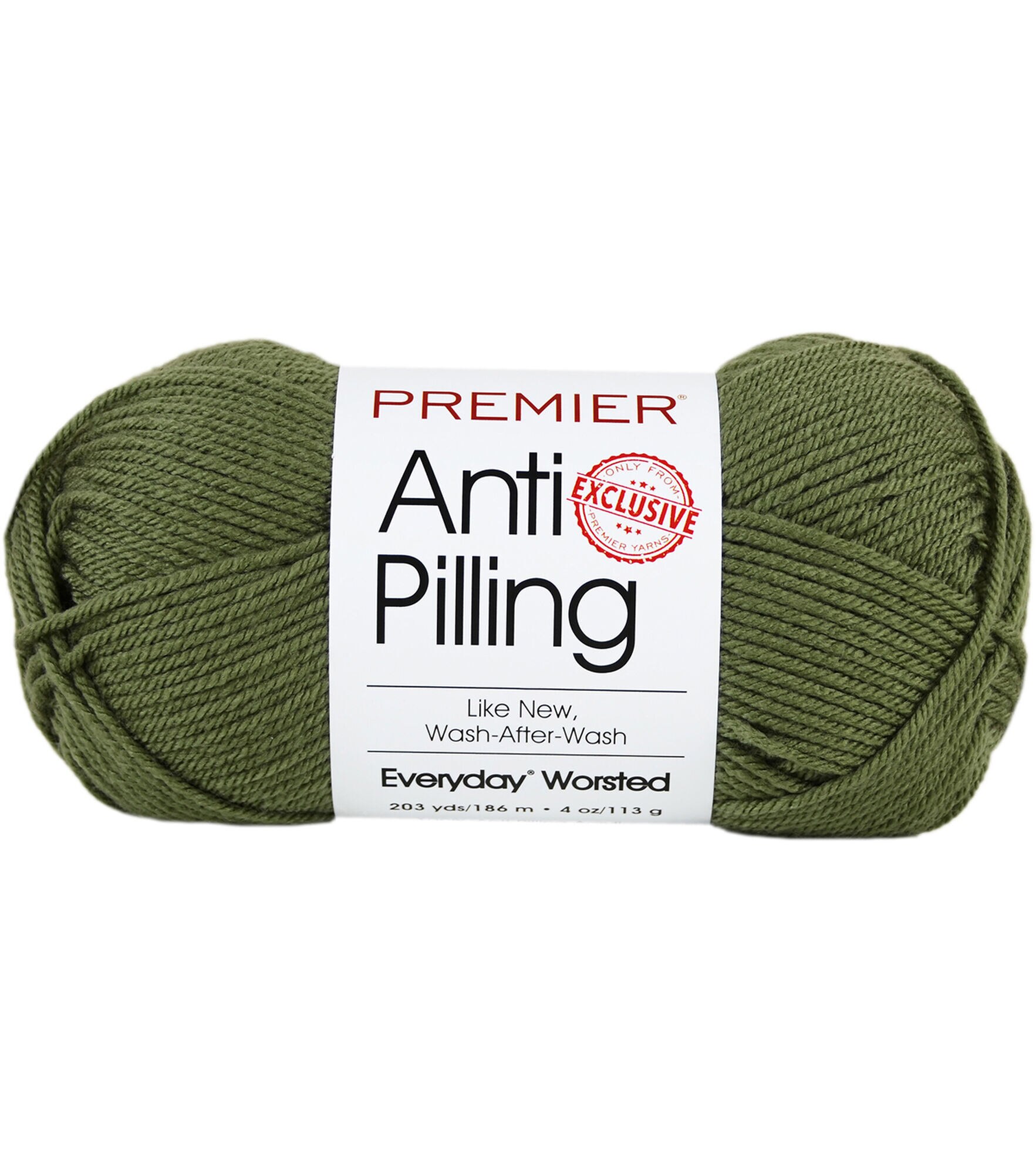 Premier Yarns Anti-Pilling Everyday Worsted Solid Yarn-Cream, 1