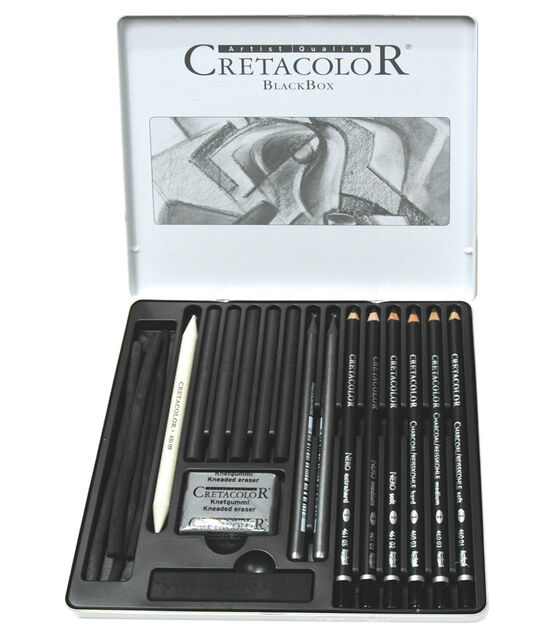Cretacolor Compressed Charcoal Set of 3 Sticks