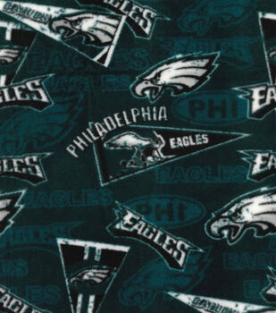Fabric Traditions - NFL - Philadelphia Eagles - Scattered Logos, Green -  Lancaster Home & Fabric