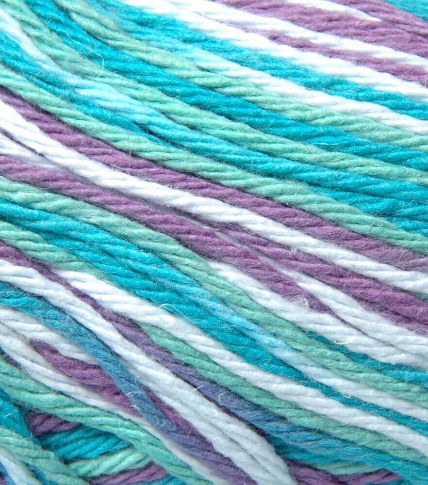 Worsted Cotton Blend 96-131yds Yarn by Big Twist, Sea Glass, swatch, image 15