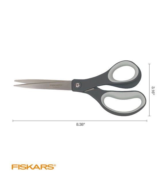 Fiskars 8 Softgrip Teacher Scissors, Blue