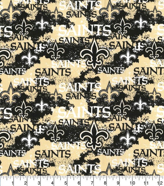 New Orleans Saints NFL Cotton Fabric - 58 Wide - Sold by The Yard & Bolt -  Style# 6283 - Free Shipping