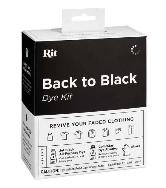  Rit Back to Black Dye Kit, 5.88 x 5 x 2.38