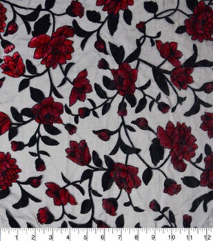 Floral Print Stretch Velvet – Fabrics4Fashion