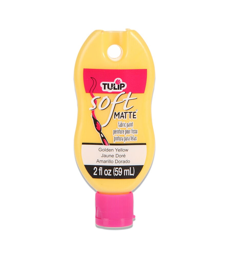 Tulip Soft Fabric Paint 2oz Matte, Golden Yellow, swatch