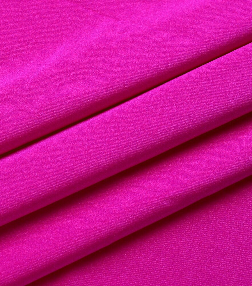 Performance Nylon & Spandex Fabric, Hot Pink, swatch