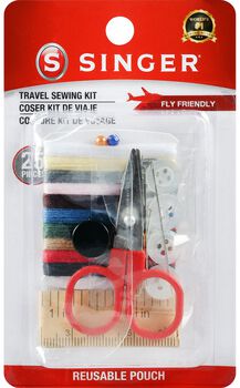 34pcs Sewing Kit Including Bobbins, Scissors, Needles, Tape Measure,  Thimbles, Sewing Supplies Accessories Carrying Case