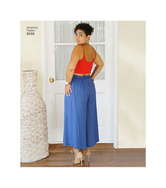 Simplicity 8750 Misses' Mimi G Style Top and Wide-Leg Pants