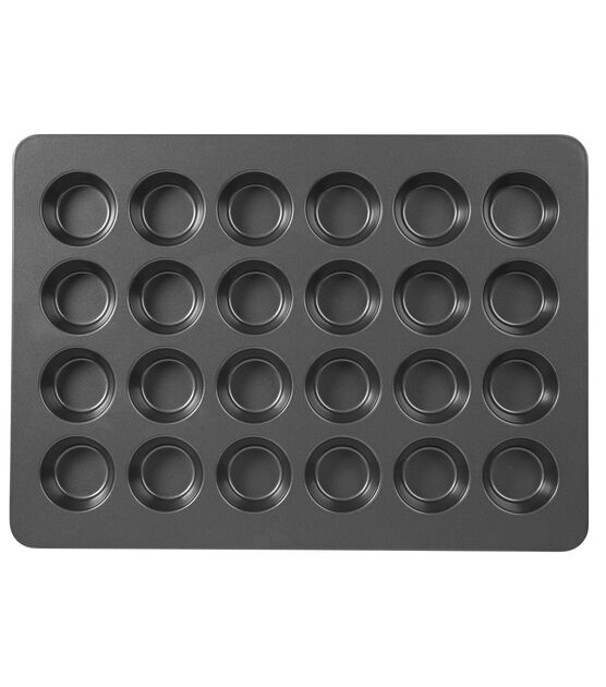 Silicone Mini Muffin Pans for Baking 24-Cup Nonstick Mini Cupcake Mold Tins