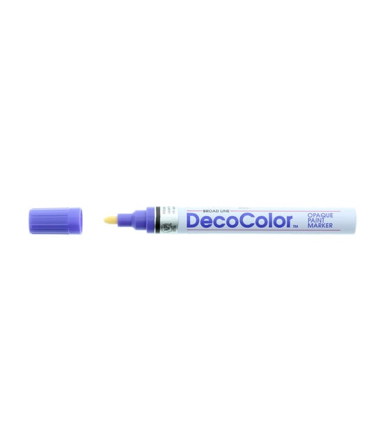 Marvy DecoColor Paint Marker - Ink Color: Black - 1 Each