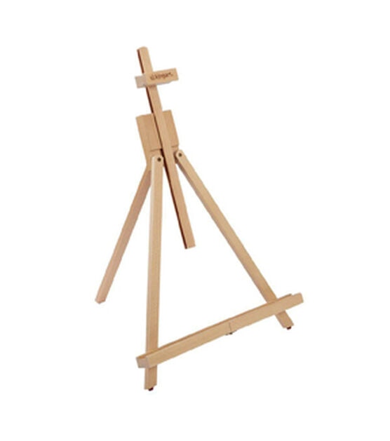 A-Frame Tripod Easel Stand, Wooden Display Easel with Adjustable