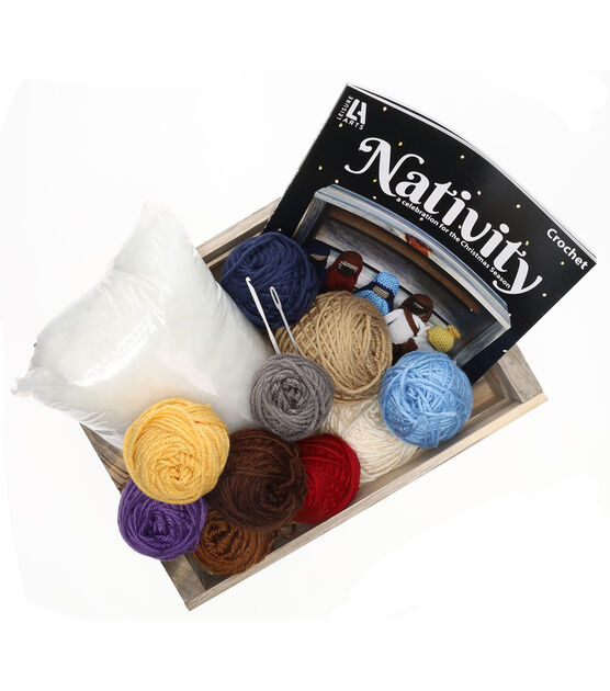 Leisure Arts Christmas Crochet Nativity Kit, , hi-res, image 3