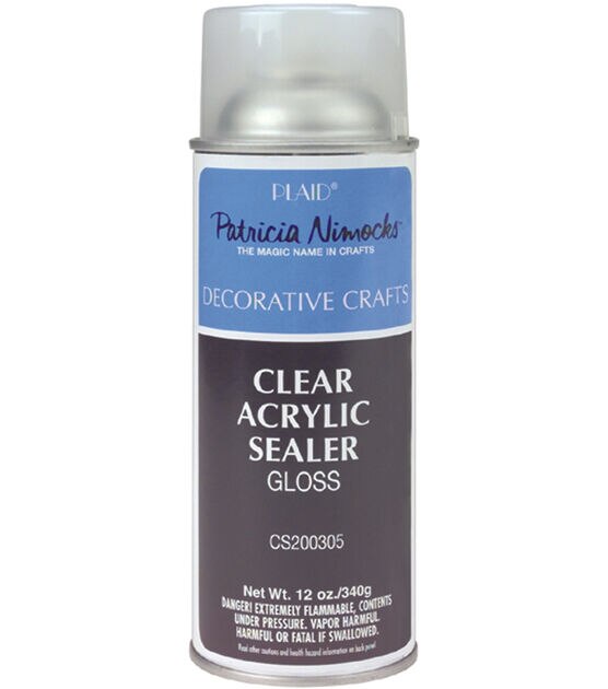 Plaid Clear Acrylic Sealer Gloss Matte 12 oz, , hi-res, image 1