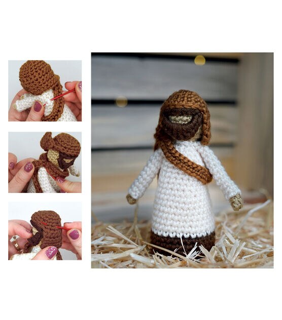 Leisure Arts Christmas Crochet Nativity Kit, , hi-res, image 12