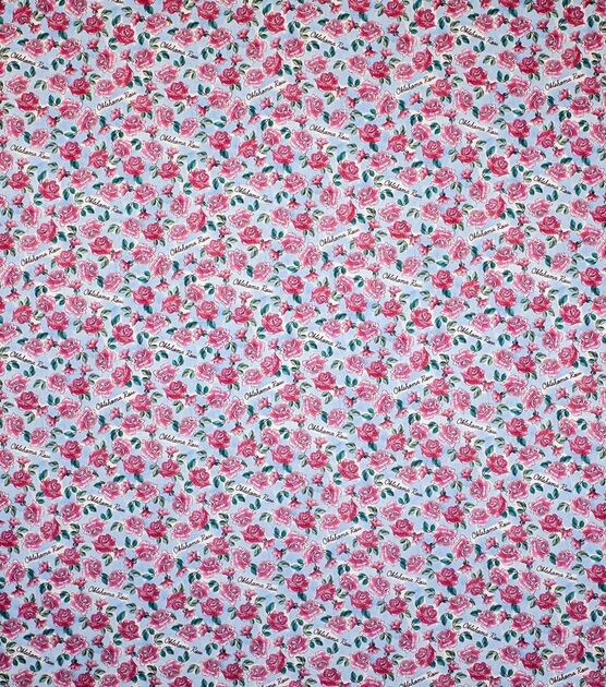 Oklahoma Cotton Fabric State Flower, , hi-res, image 2