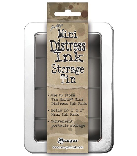 Iedereen zuur cijfer Tim Holtz Mini Distress Ink Storage Tin-Holds 12