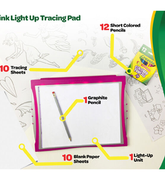 Light Up Drawing Colorful LED Tracing Board For 2 To 7 Year Old