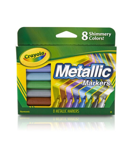 Metallic Markers, 8 Count, Art Supplies, Crayola.com