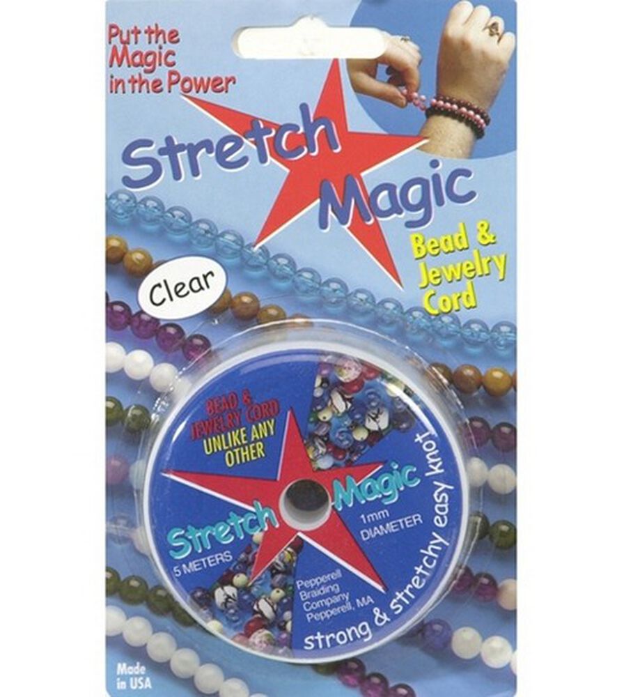 Black Stretch Magic, 1mm Diameter X 5 Meters Length Stretchy Craft