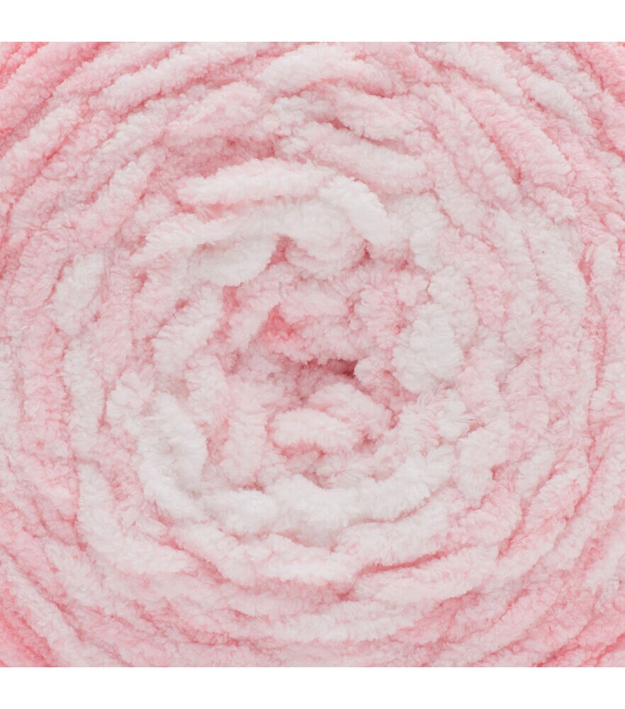 Bernat Baby Blanket Dappled 220yds Super Bulky Polyester Yarn, Ever After Pink, swatch, image 7