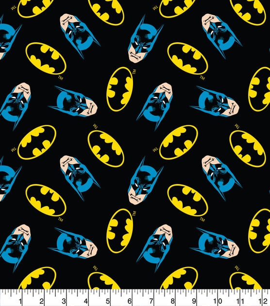 Batman Head And Logo Toss Cotton Fabric | JOANN