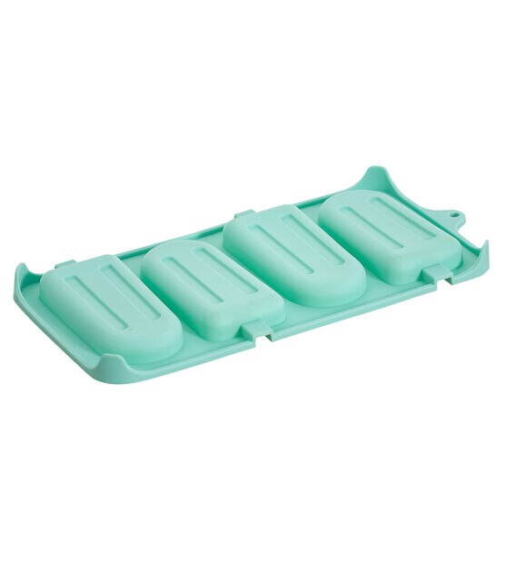 Pastry Tek Silicone Rectangle Popsicle Mold - 4-Compartment - 10 count box