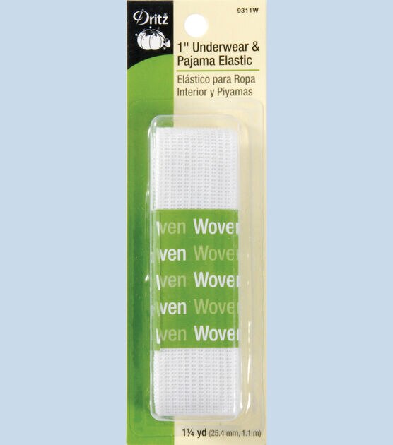 Dritz Elastic Thread, White, 30 yd