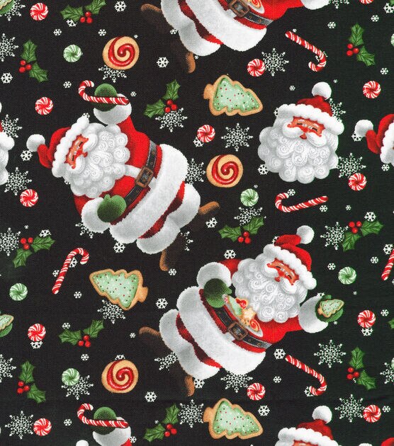 christmas fabric - santa claus fabric, Fabric