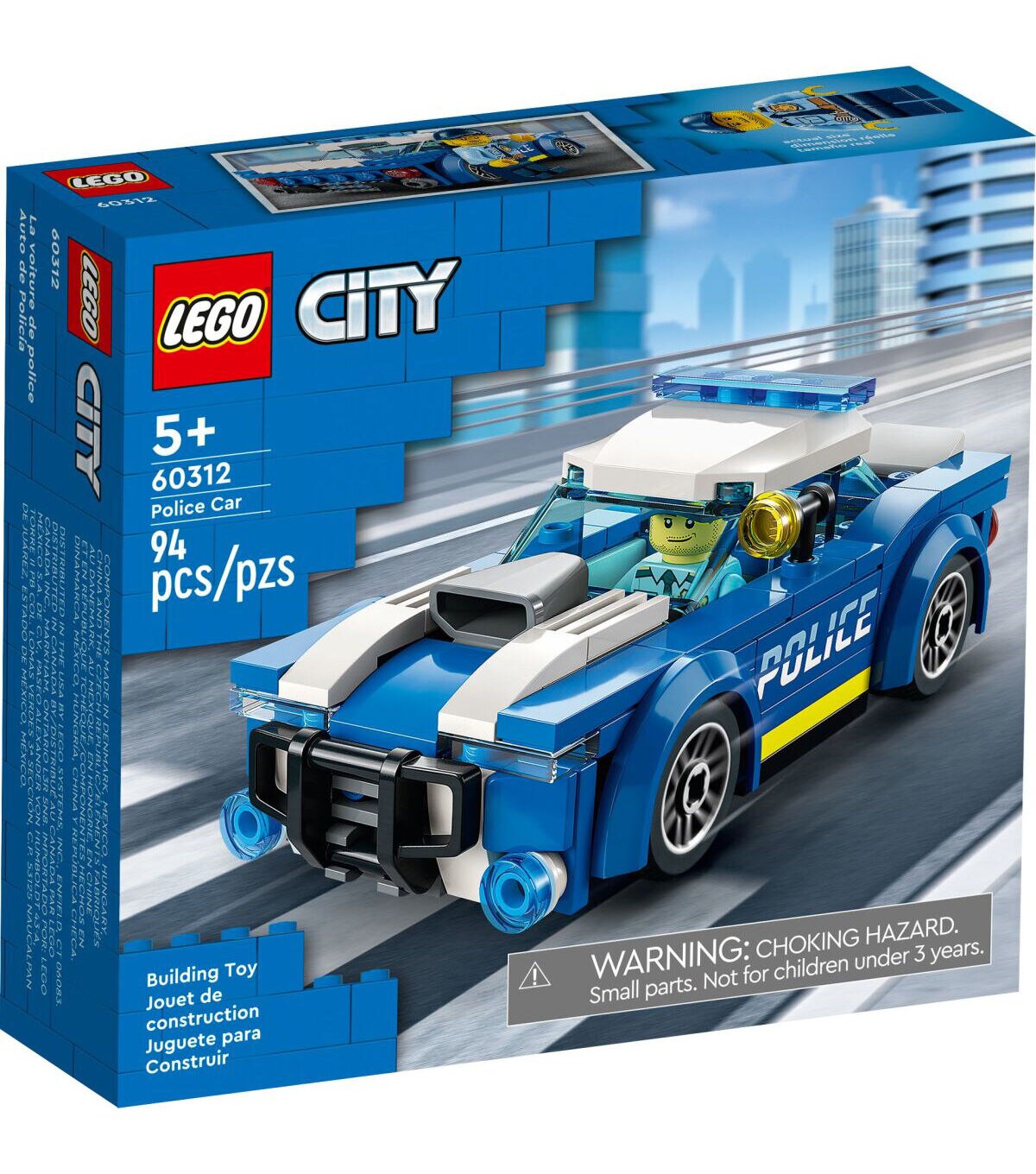 LEGO City Police Race Car 60312 Set JOANN